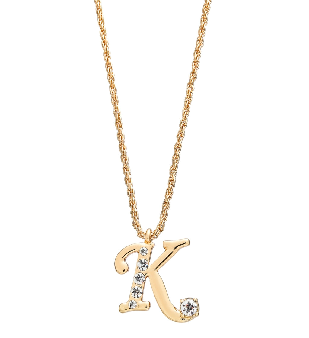 Arria red initial necklace gold&silver