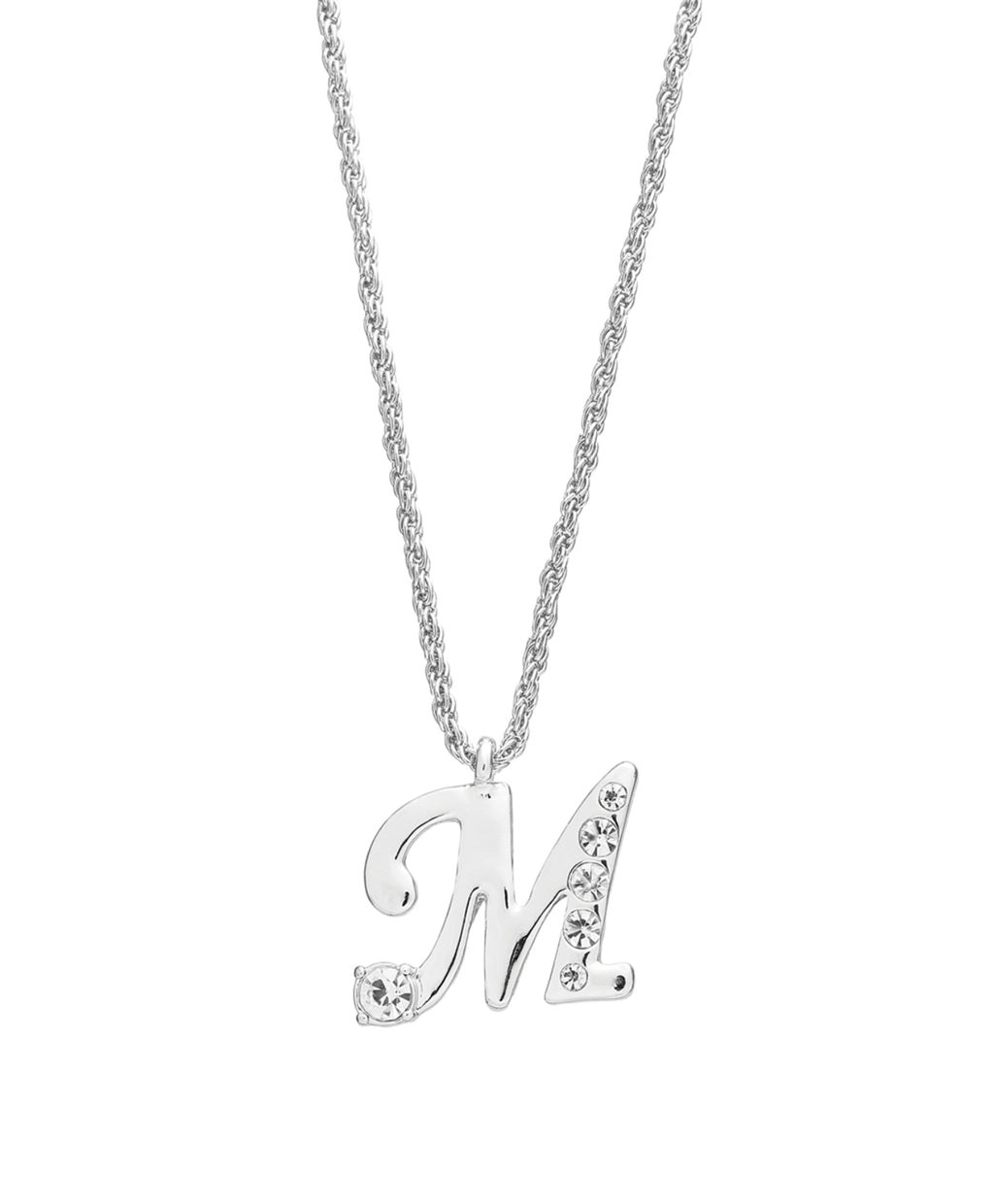 Arria red initial necklace gold&silver