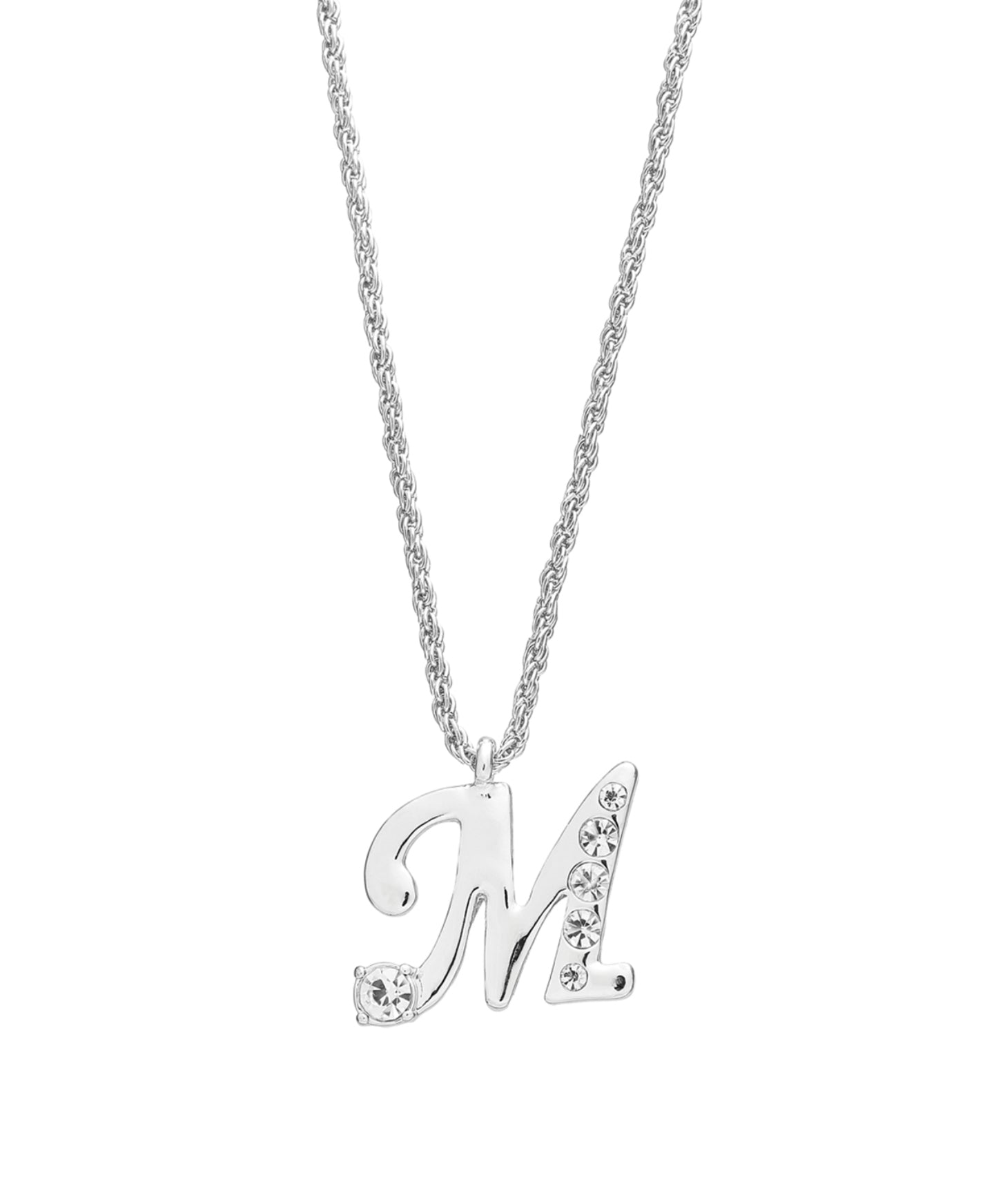 Arria red initial necklace gold&silver