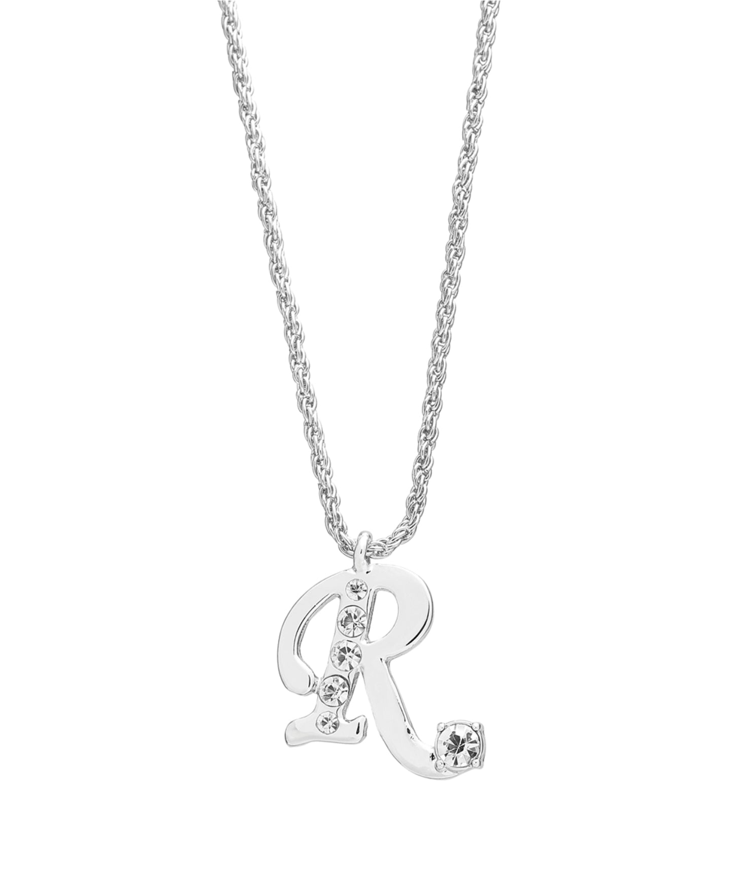 Arria red initial necklace gold&silver