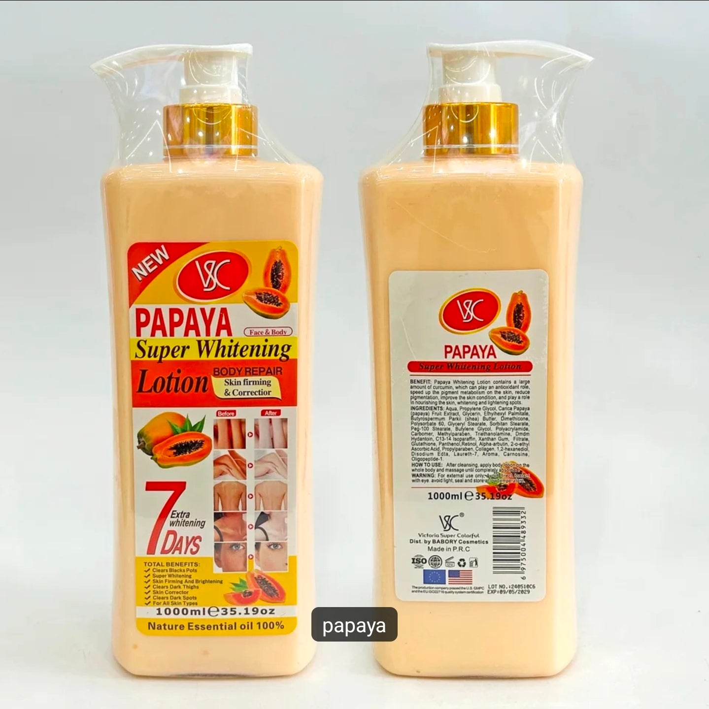 Vsc Papaya super whitening lotion