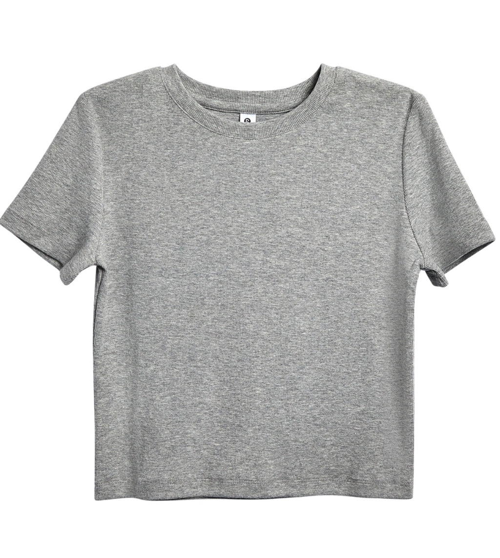 Arria Classic Rib-Knit Cropped Top