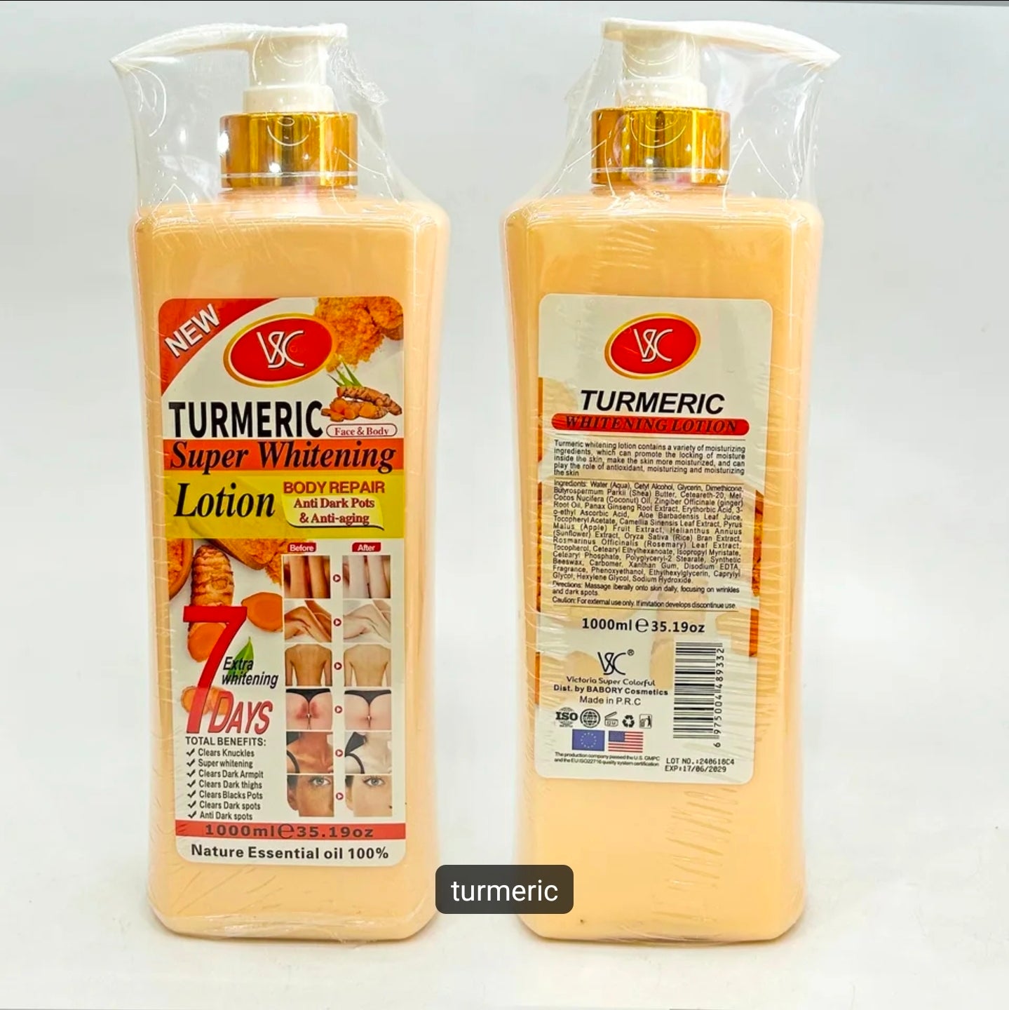 Vsc Tumeric super whitening lotion