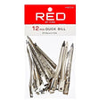 Red 12pc duck bill clip