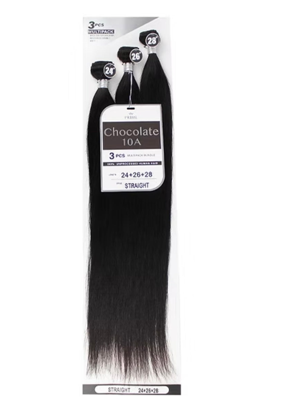 Chocolate 10A 100% unprocessed Human hair