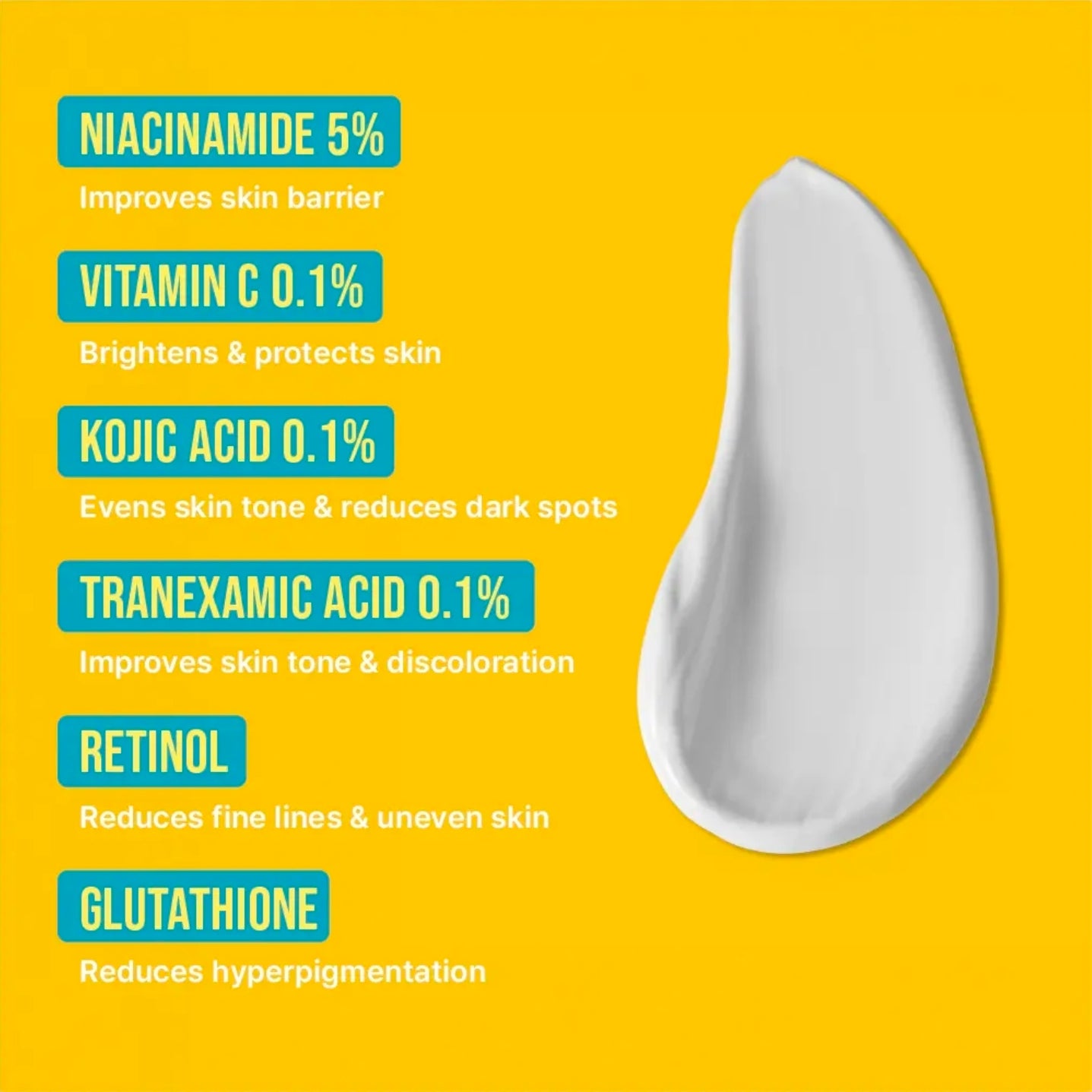 Red glow up brightening body cream