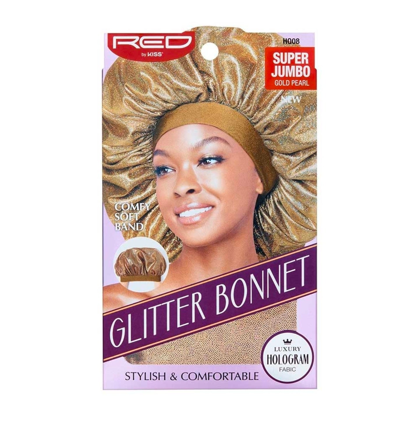 Red glitter bonnet