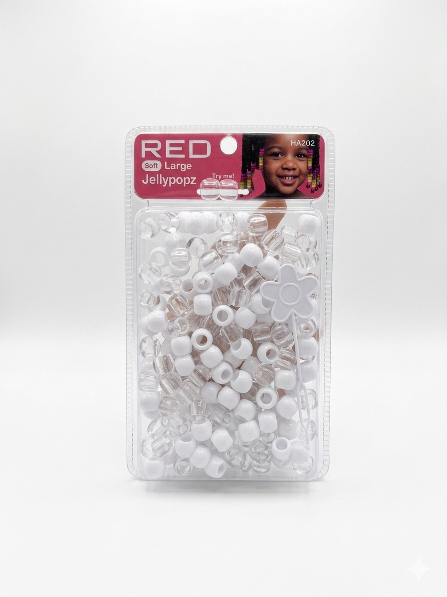 Red jelly beads ha202