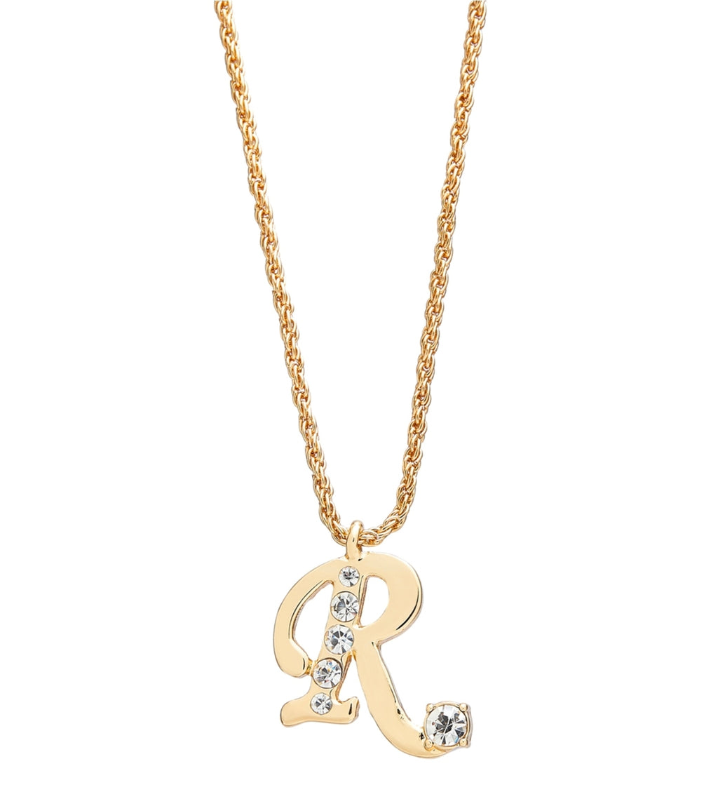 Arria red initial necklace gold&silver