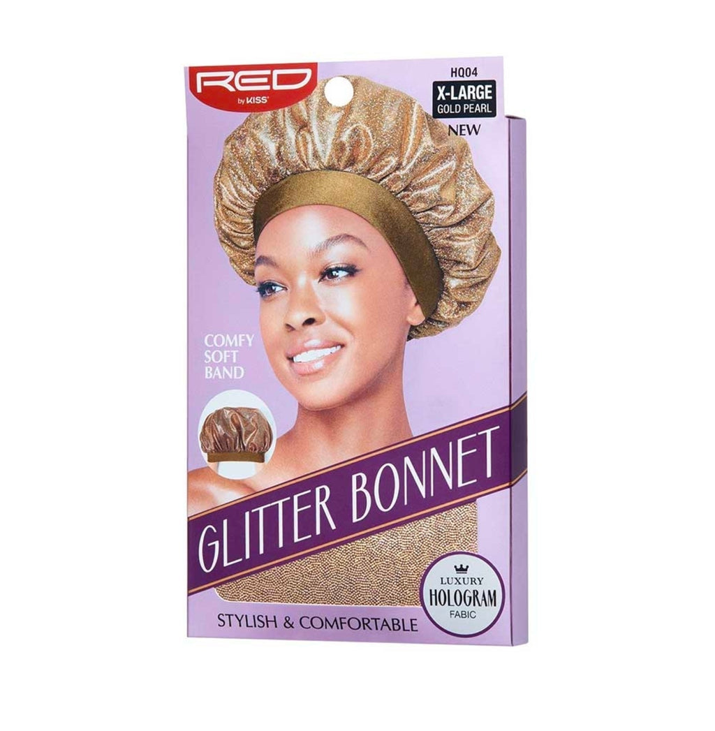 Red glitter bonnet