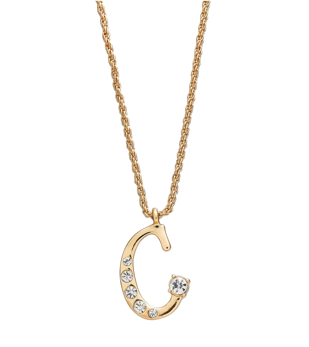 Arria red initial necklace gold&silver
