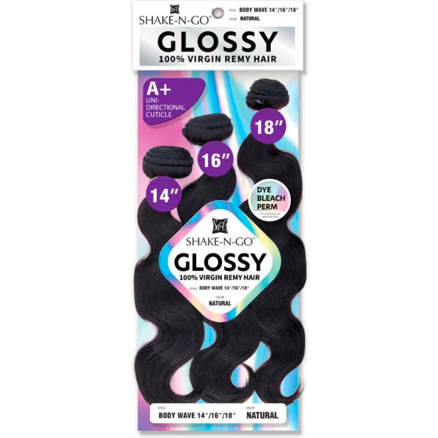 3pc Glossy Body Wave Hair
