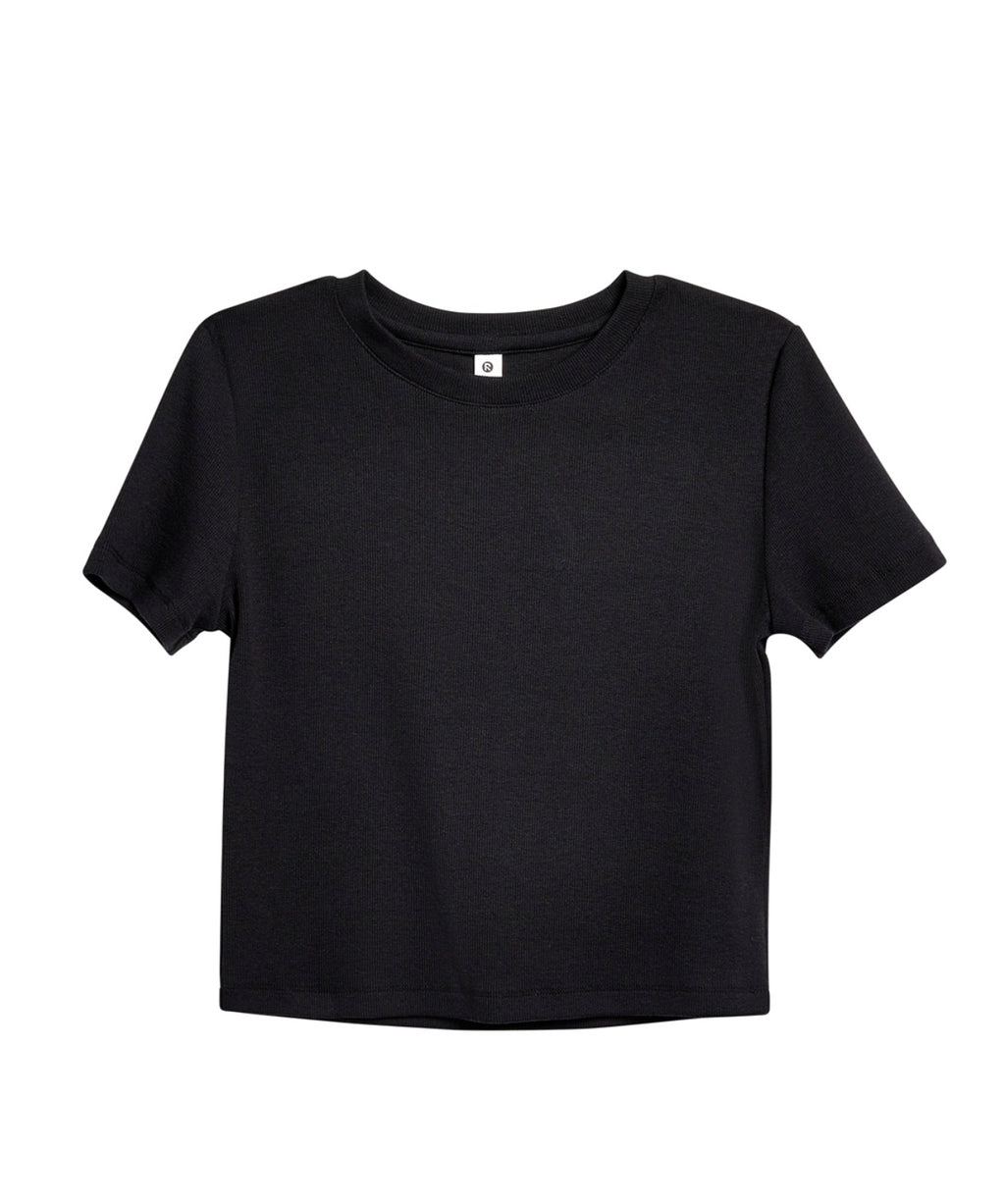 Arria Classic Rib-Knit Cropped Top