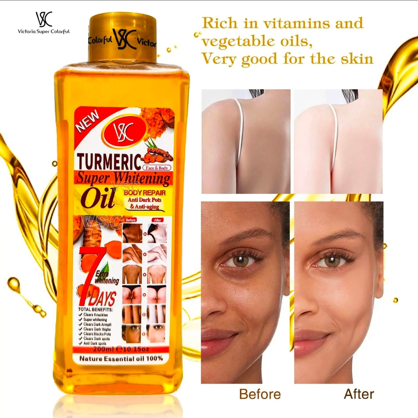 Vsc Turmeric super whitening oil