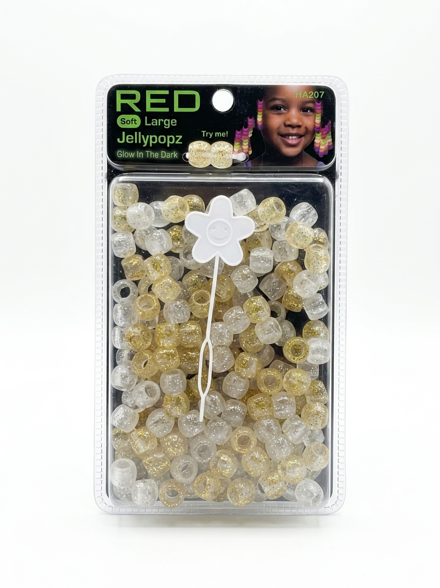 Red jelly beads ha207