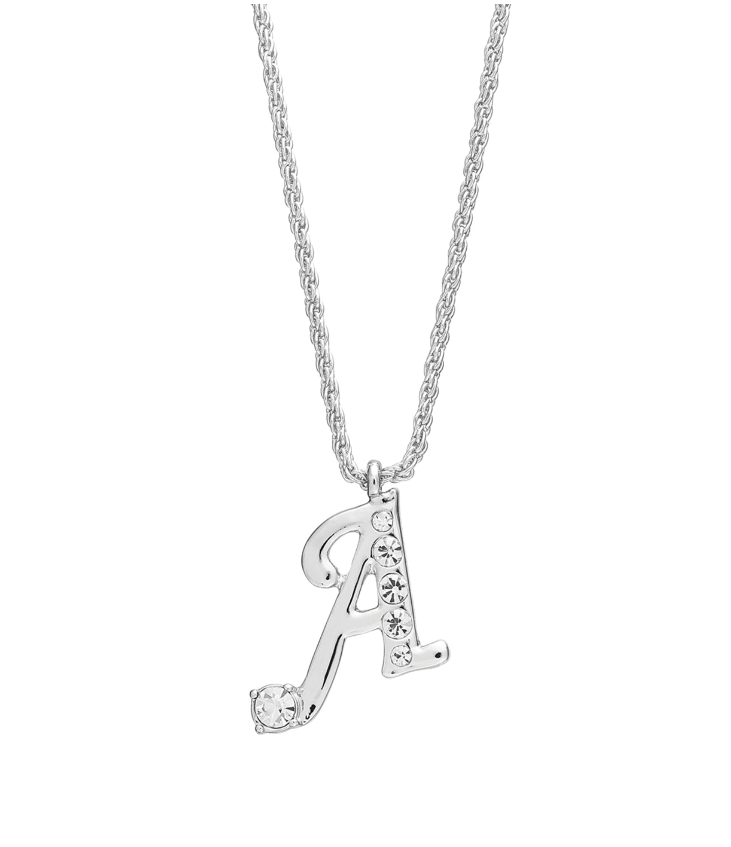 Arria red initial necklace gold&silver