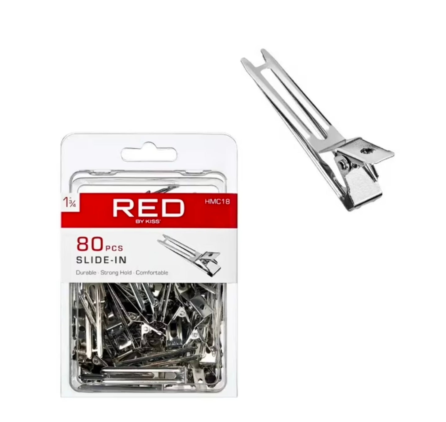 Red hair clips
