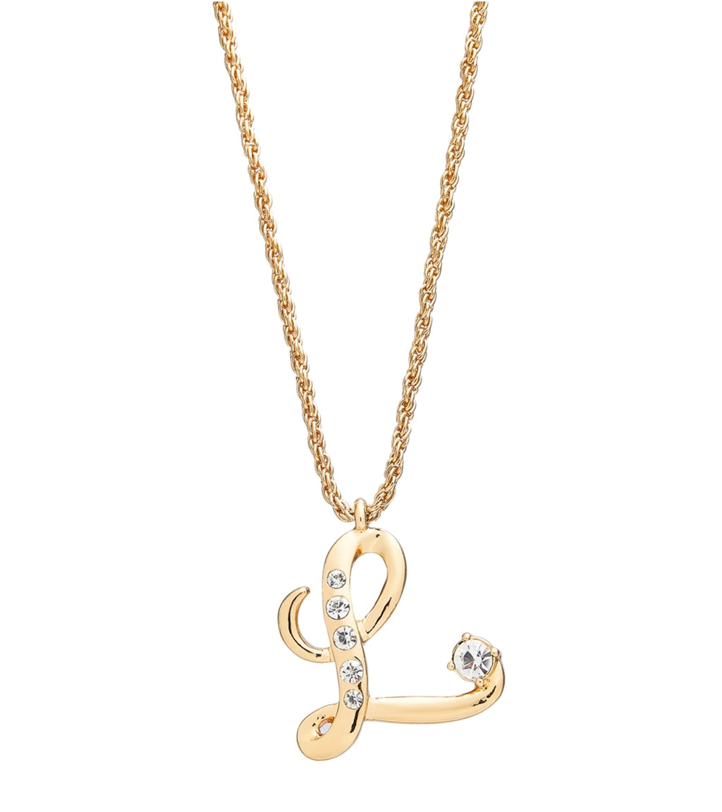 Arria red initial necklace gold&silver