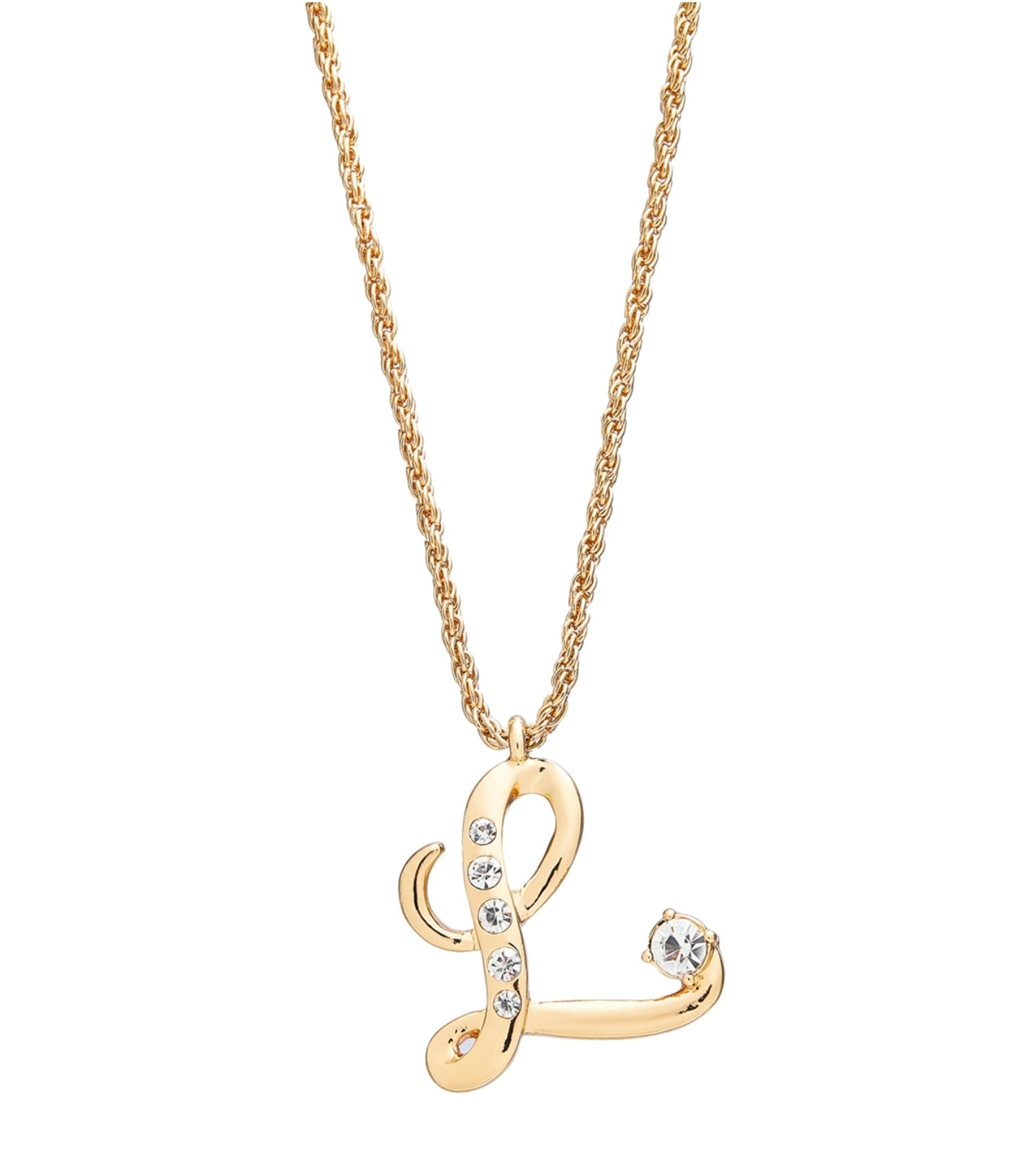 Arria red initial necklace gold&silver
