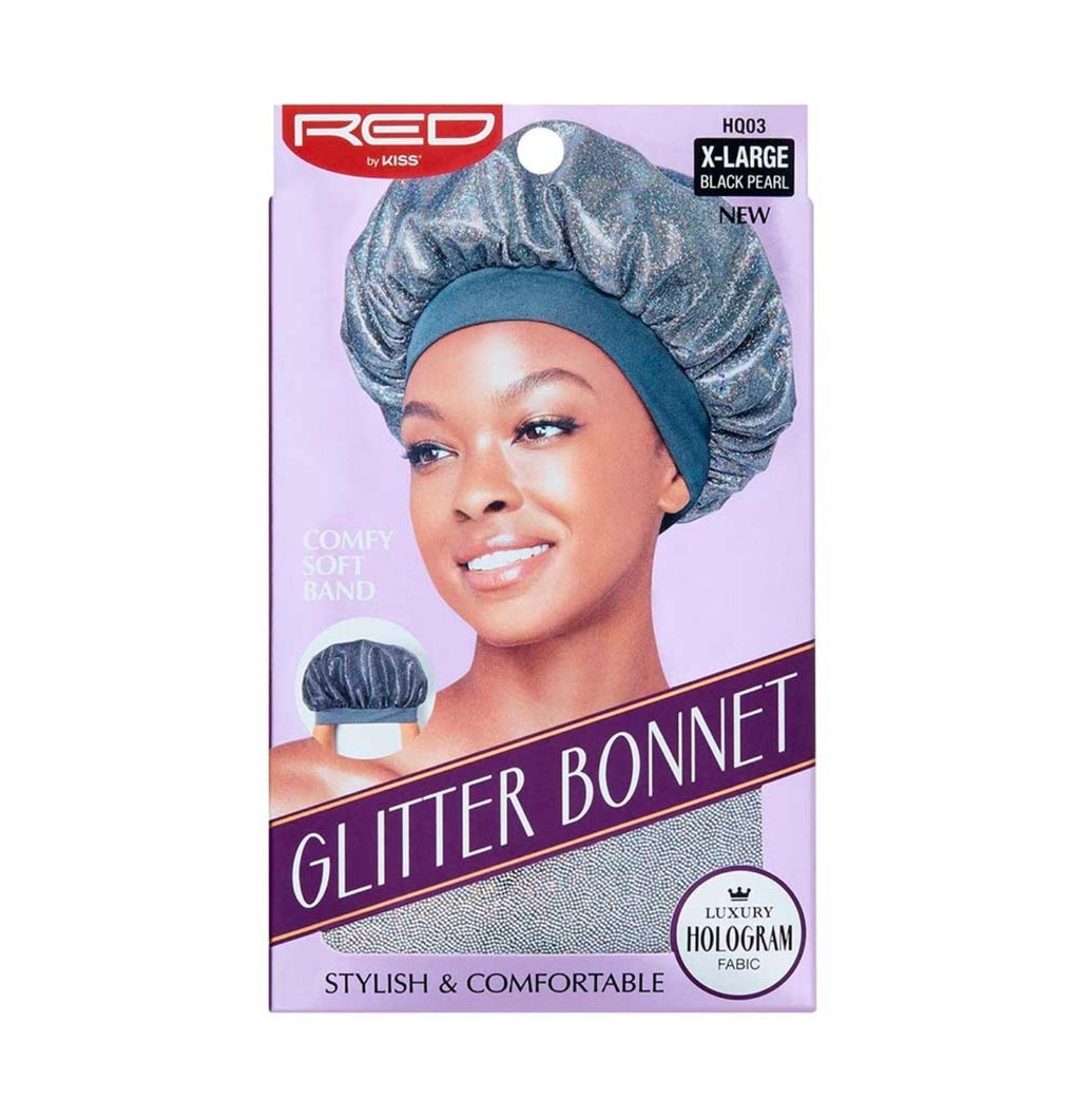 Red glitter bonnet