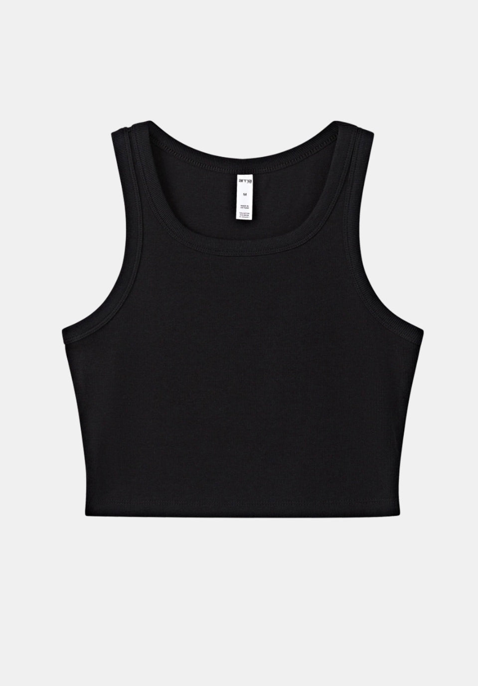 Arria ribbed crop tank top
