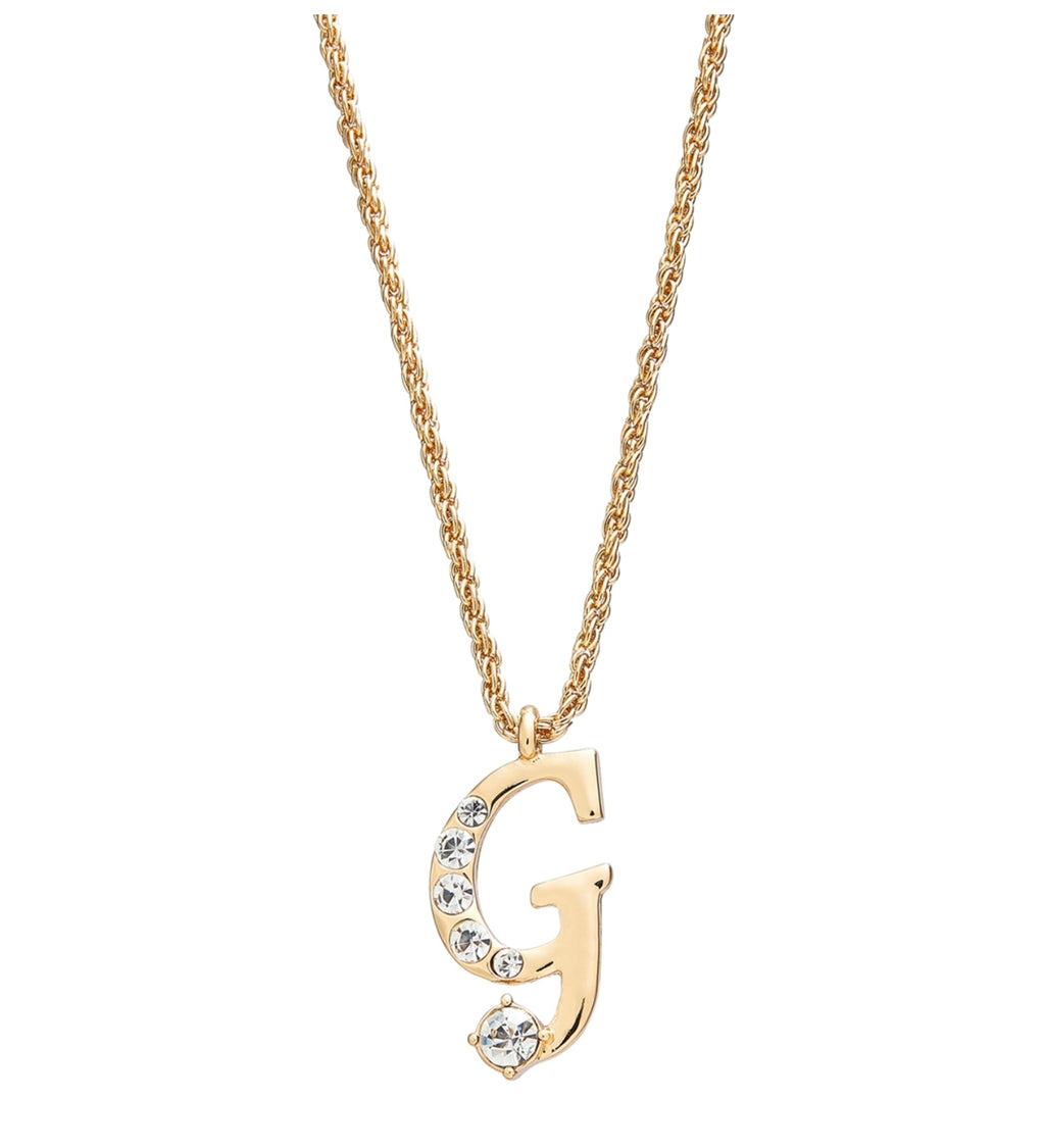 Arria red initial necklace gold&silver