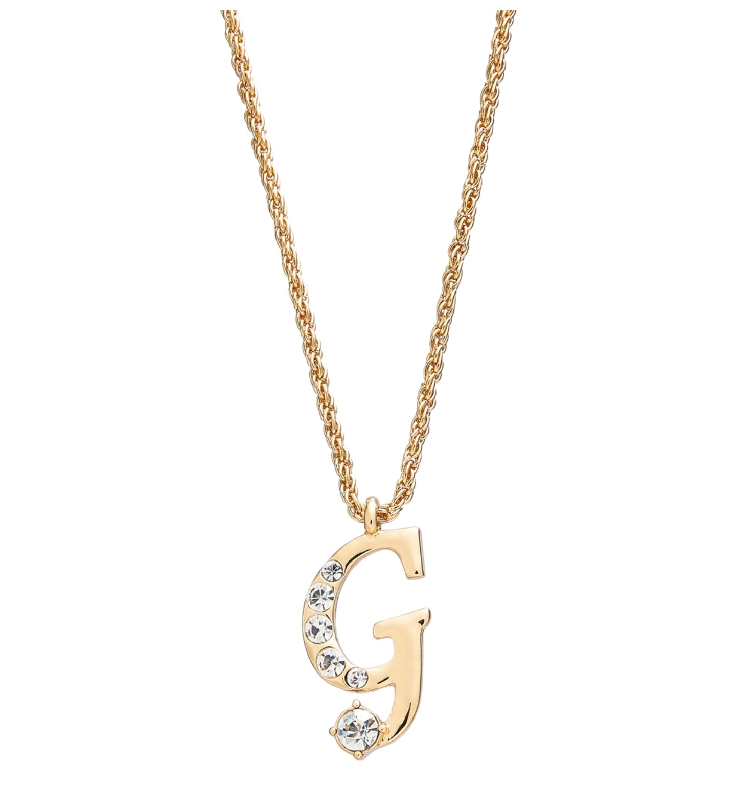 Arria red initial necklace gold&silver