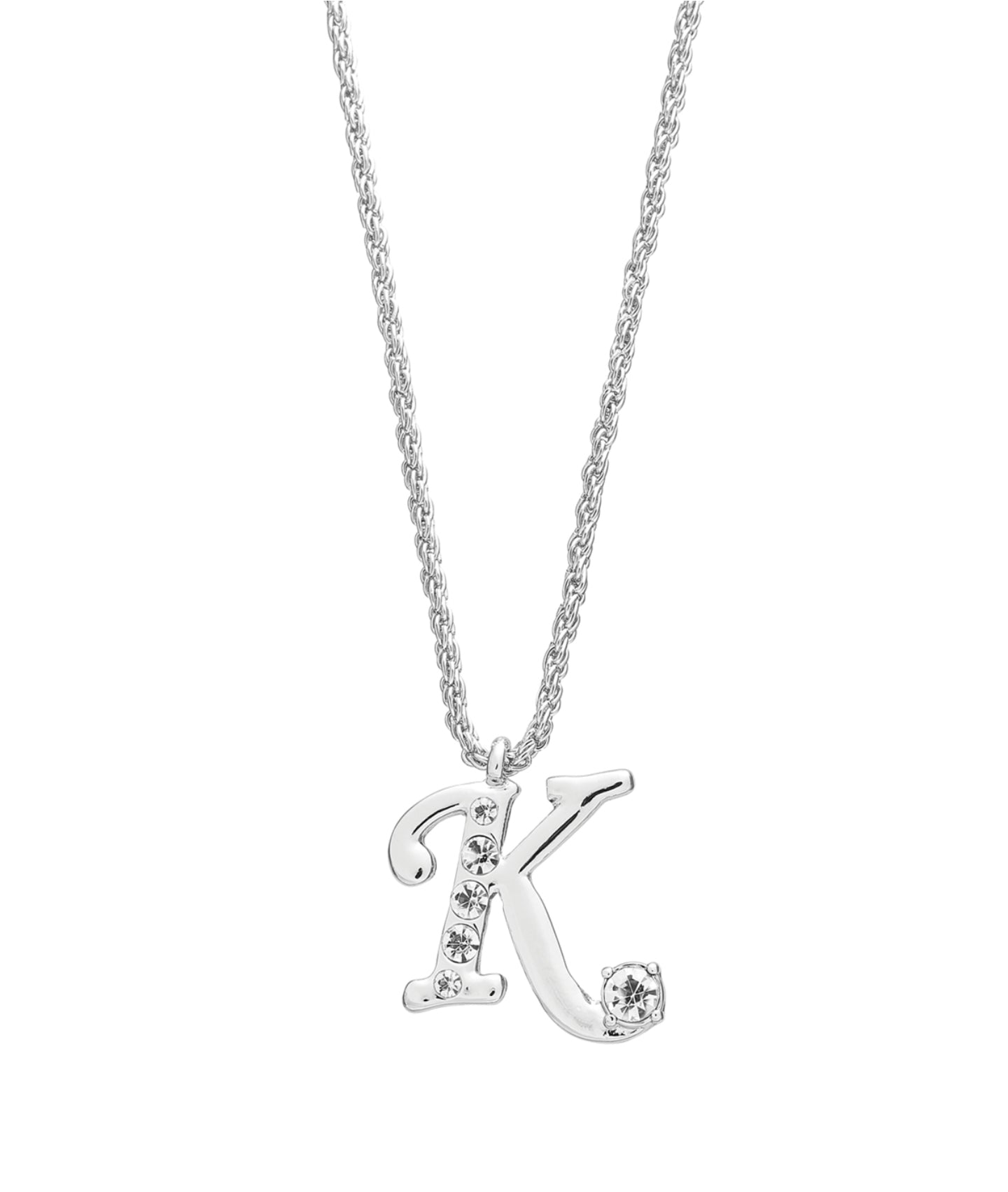 Arria red initial necklace gold&silver