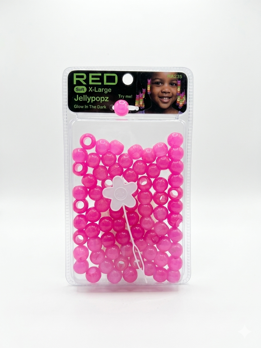 Red jelly beads ha235
