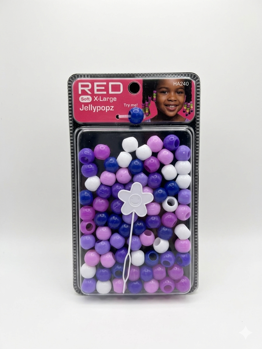 Red jelly beads ha240
