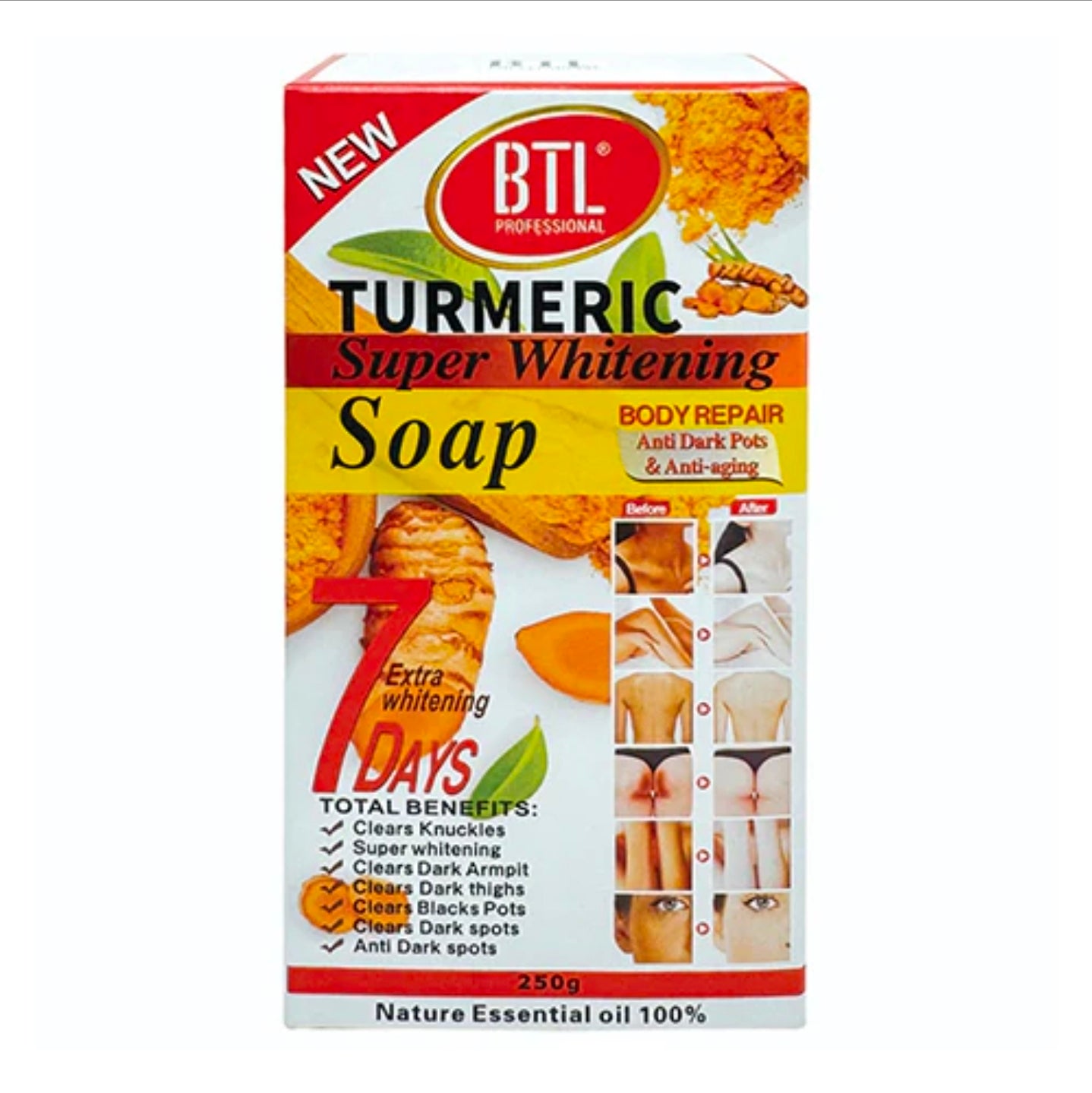 Btl Turmeric super whitening soap