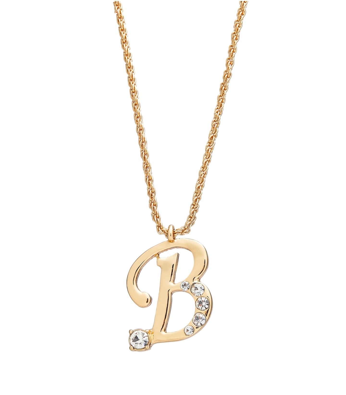 Arria red initial necklace gold&silver