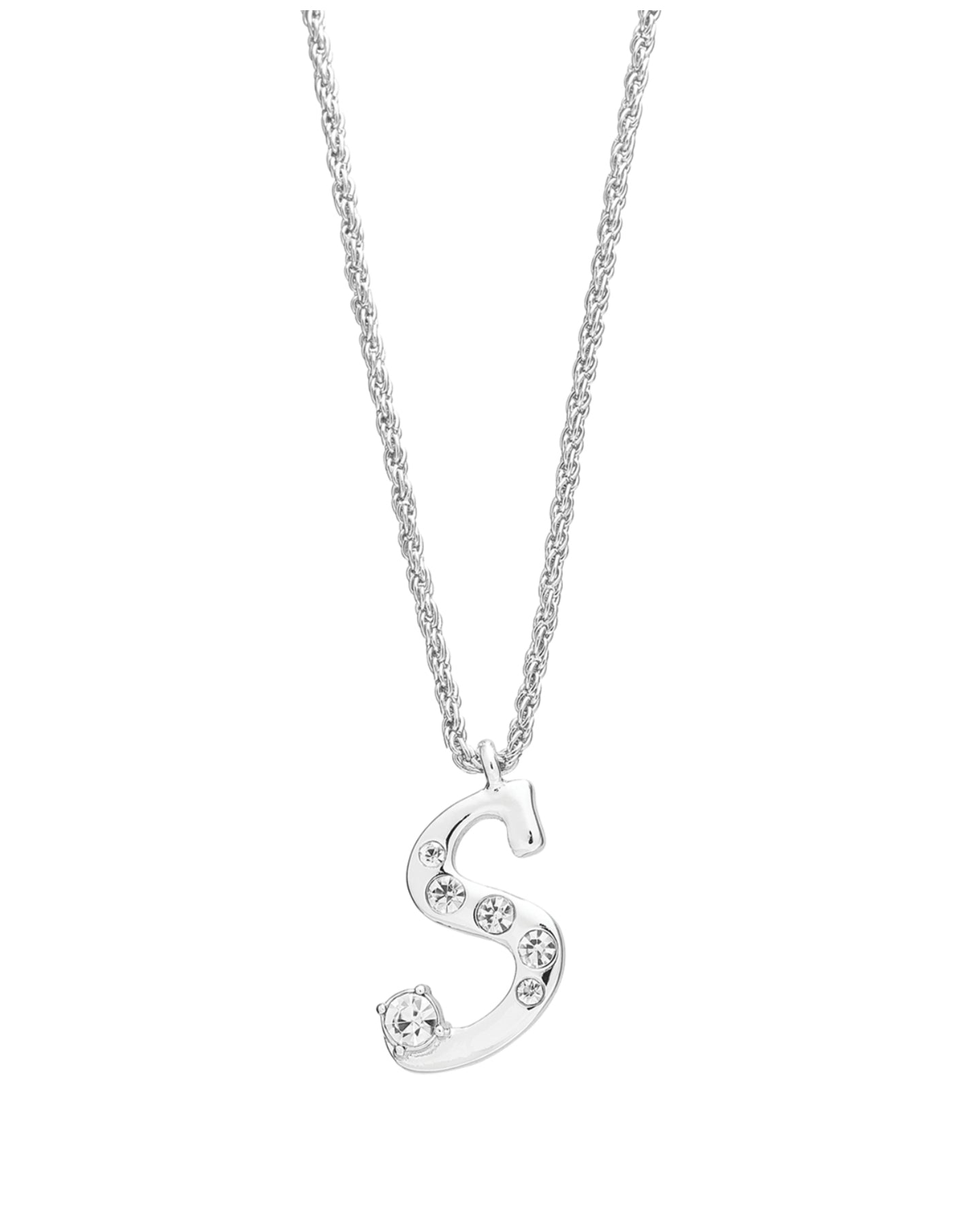Arria red initial necklace gold&silver