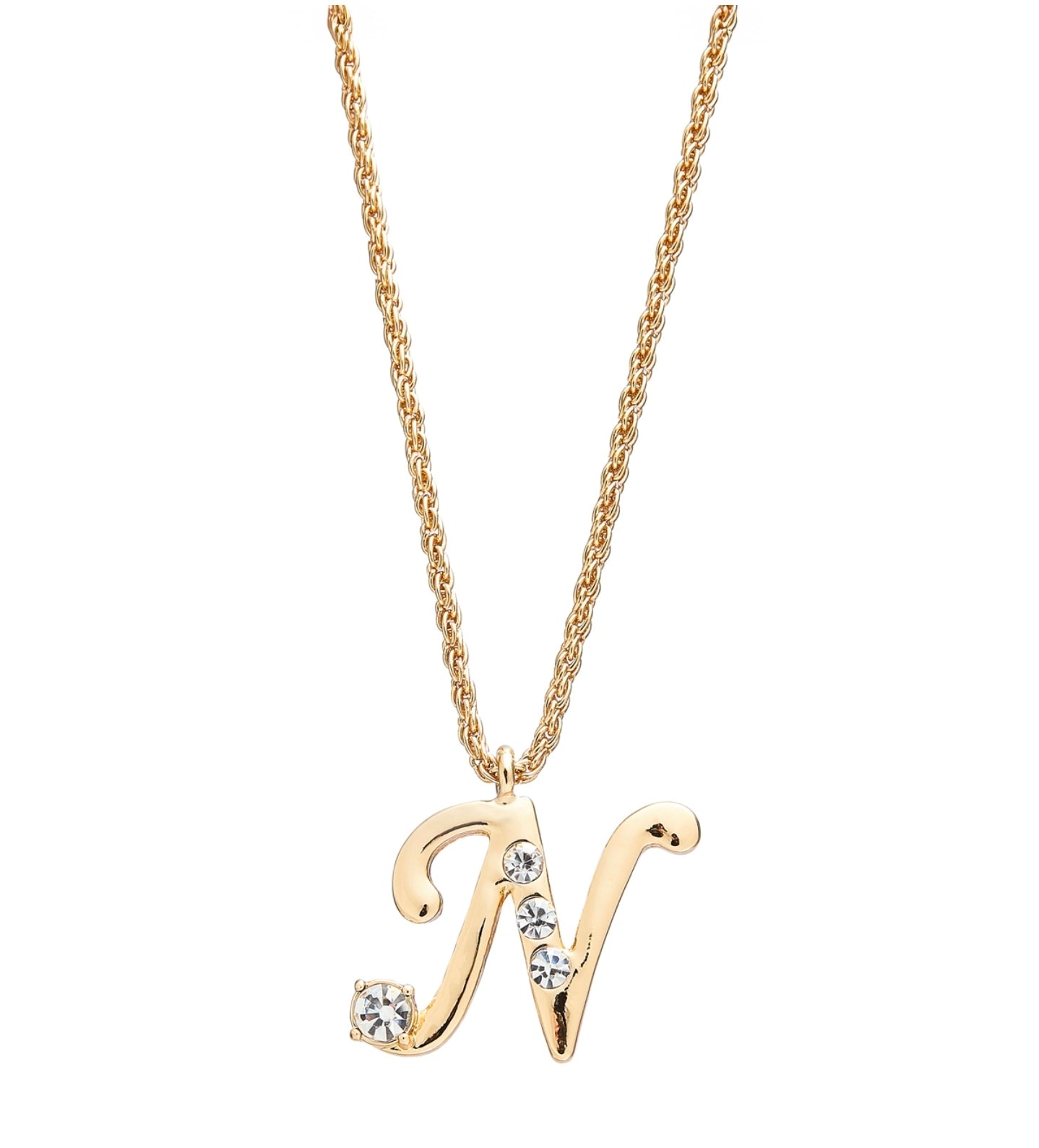 Arria red initial necklace gold&silver