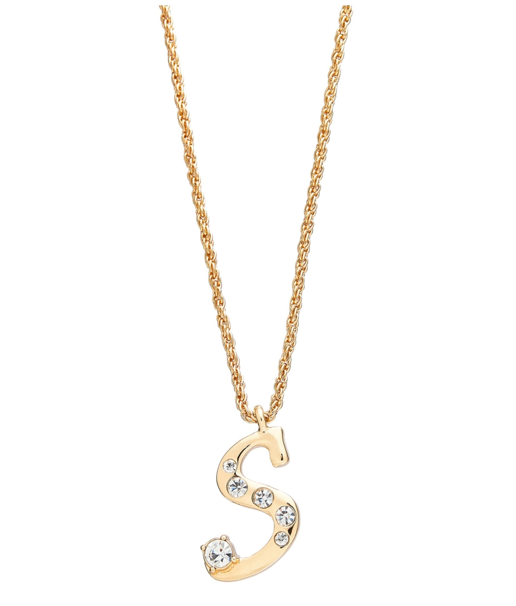 Arria red initial necklace gold&silver