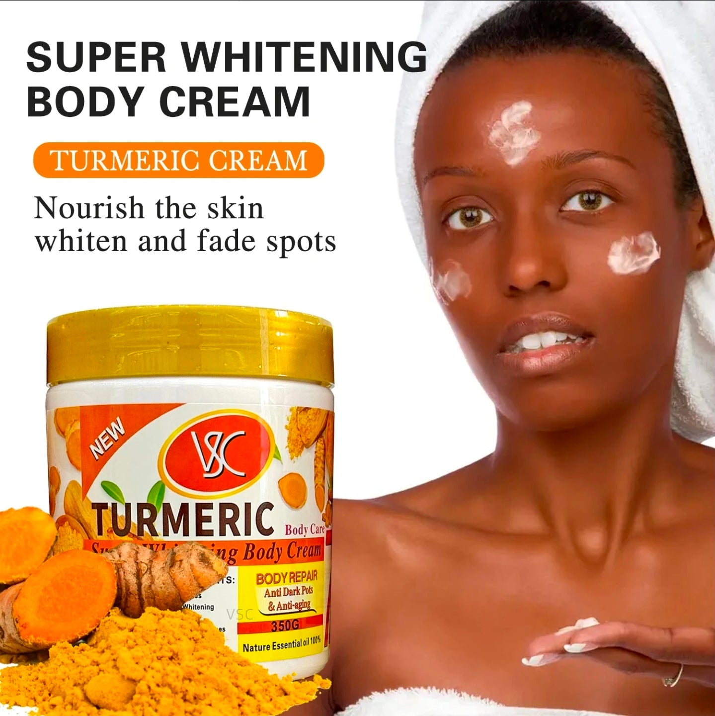 Vac turmeric super whitening body cream