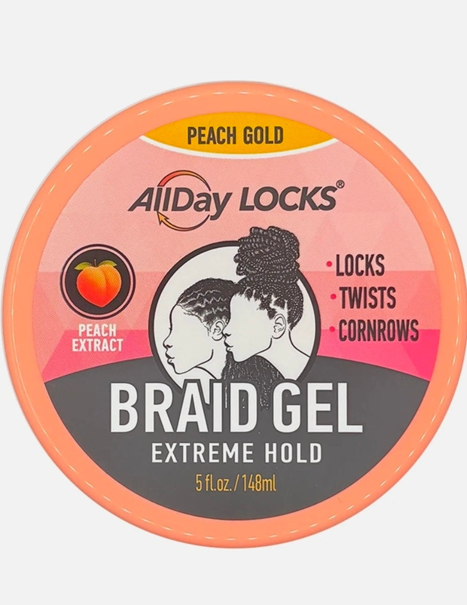 All day braid gel peach 5oz