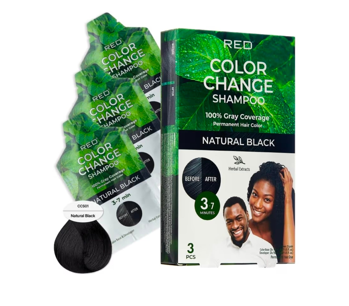 Red color change shampoo