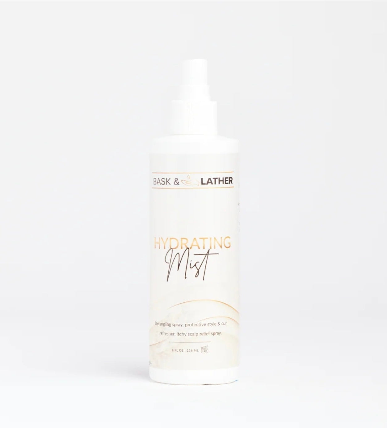Bask lather detangling mist spray