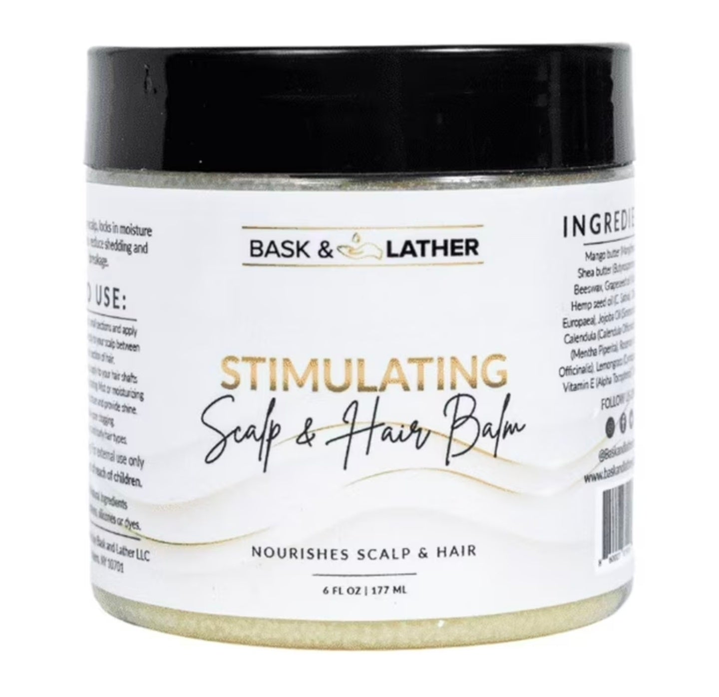 Bask lather scalp hair balm