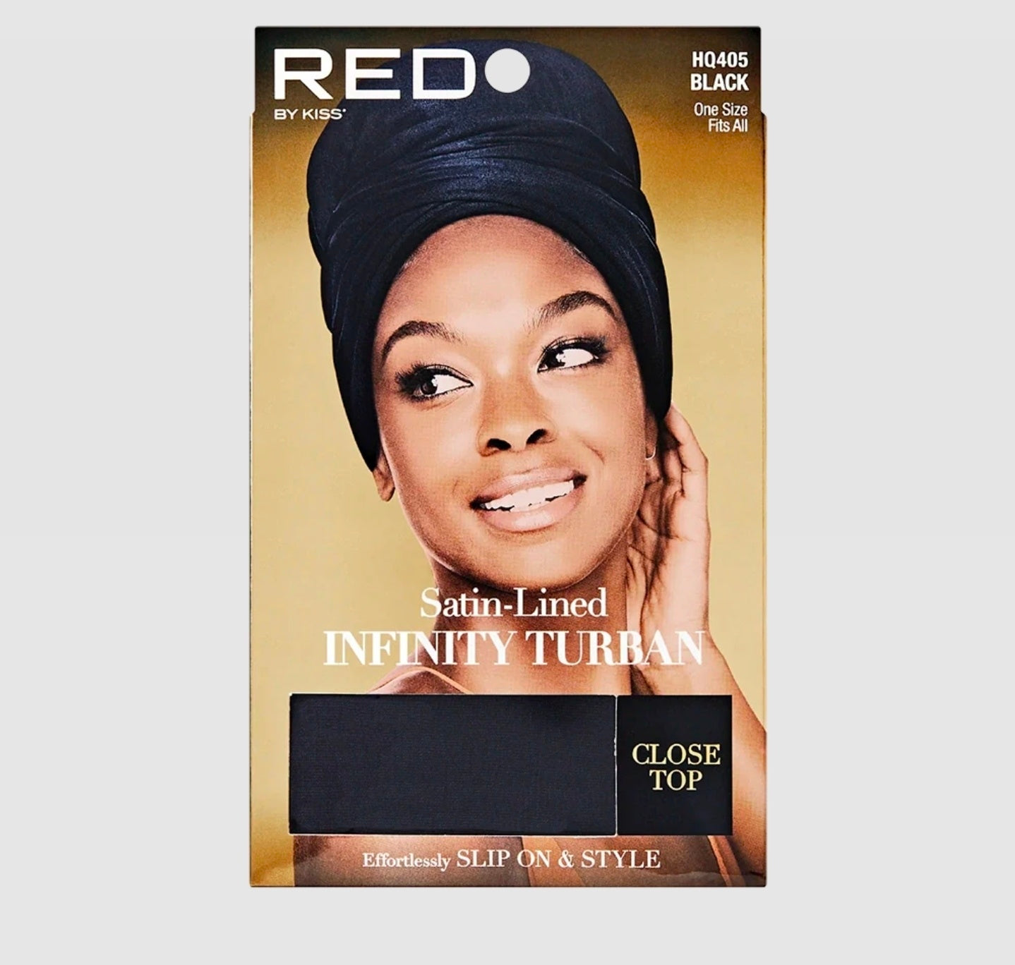 Red satin turban