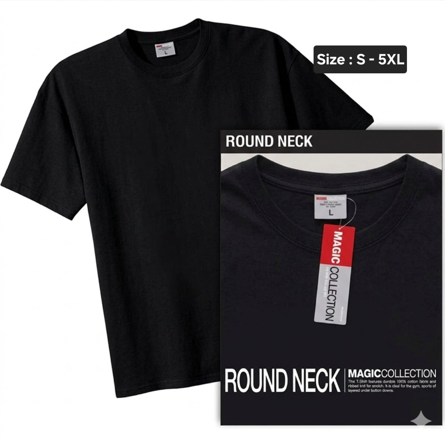 Magic round neck t shirt