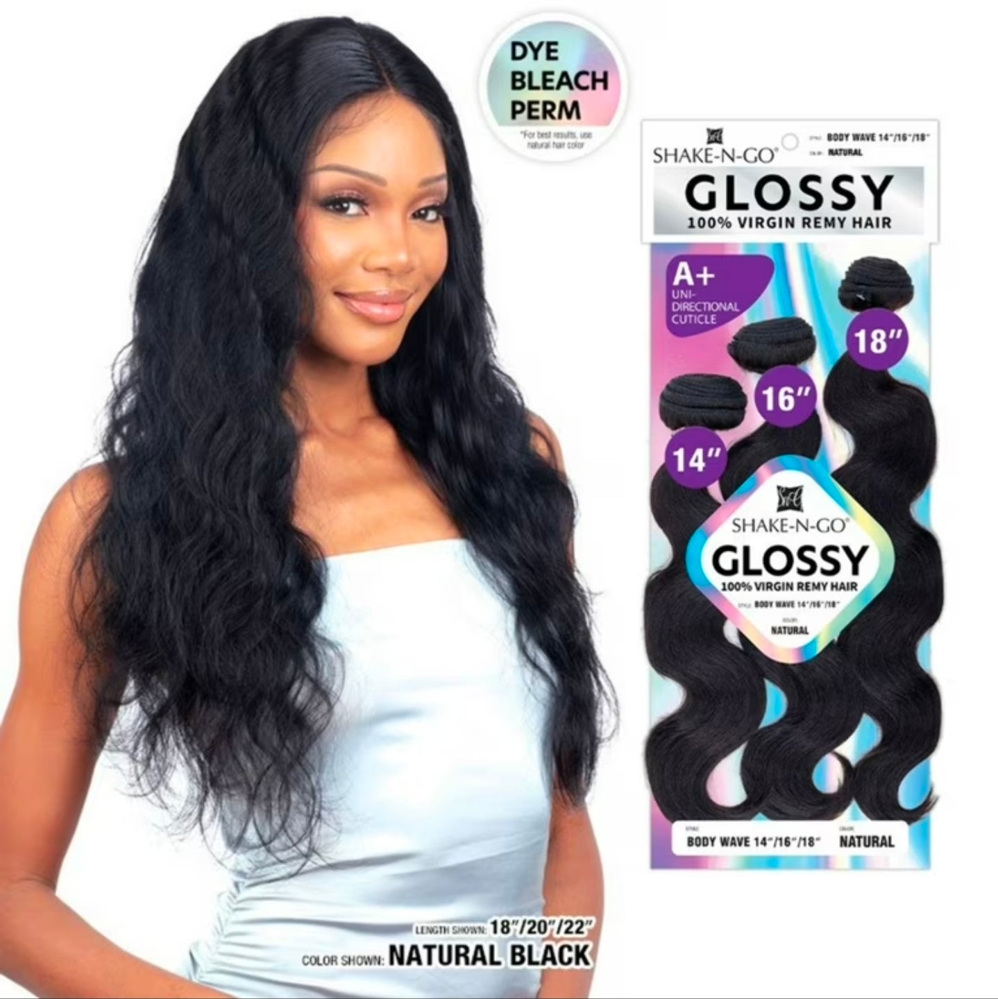 3pc Glossy Body Wave Hair