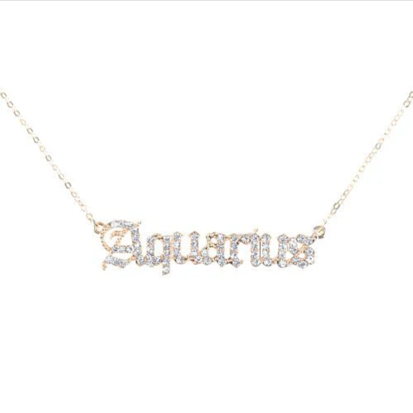 Zodiac sign necklace