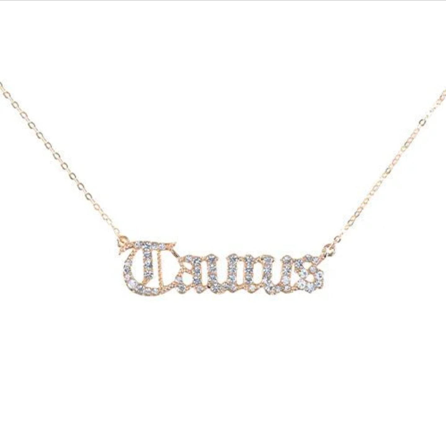 Zodiac sign necklace