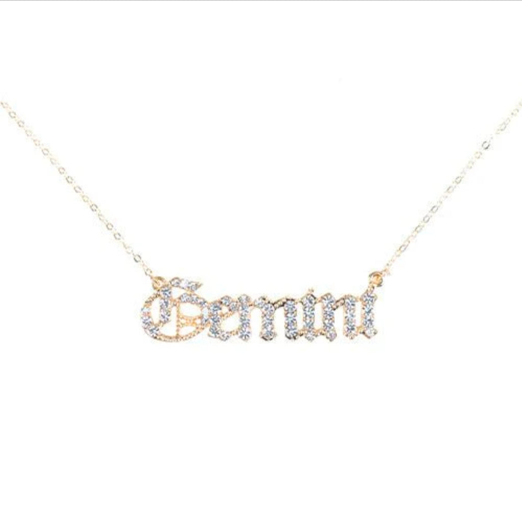 Zodiac sign necklace