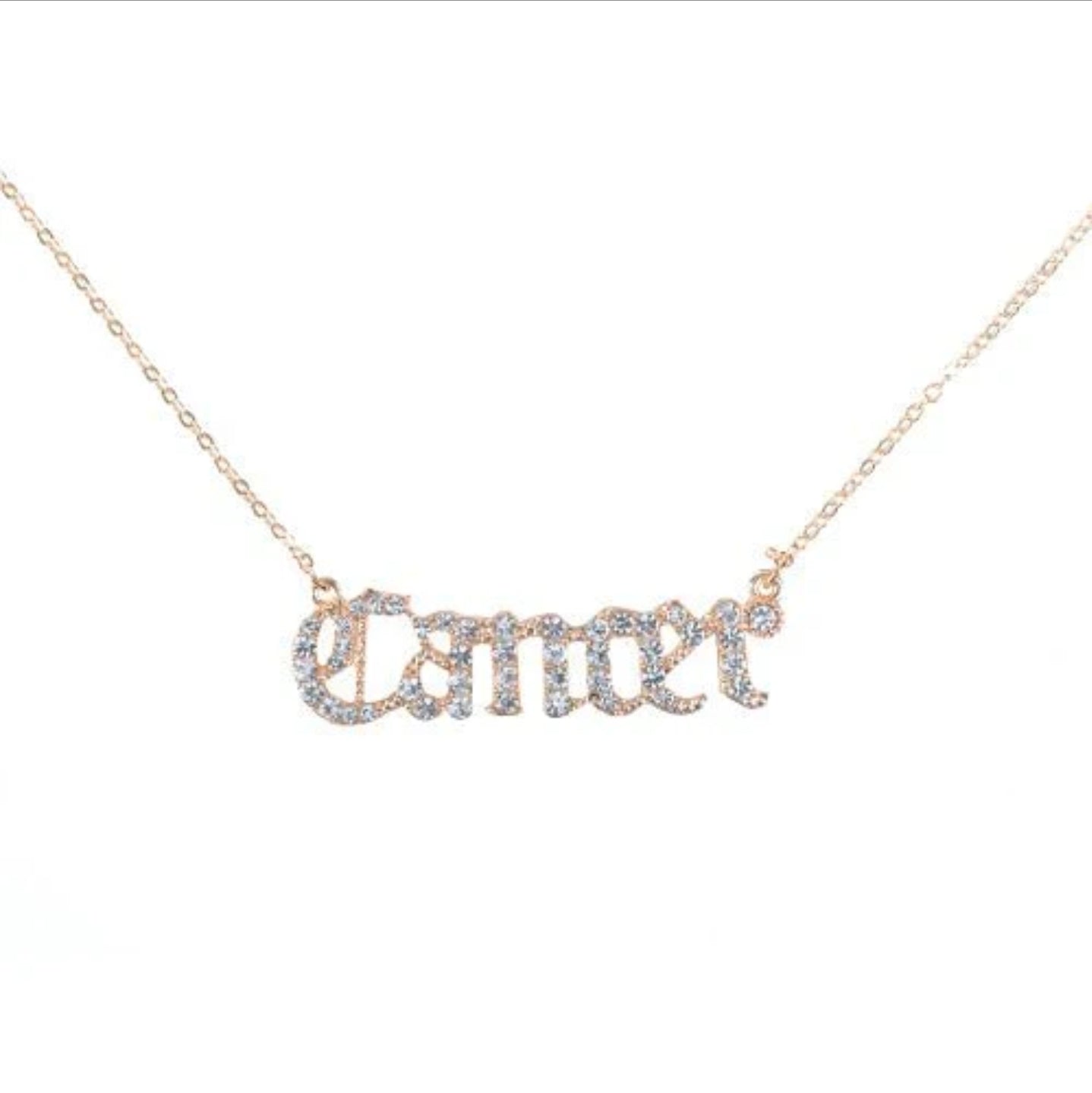 Zodiac sign necklace