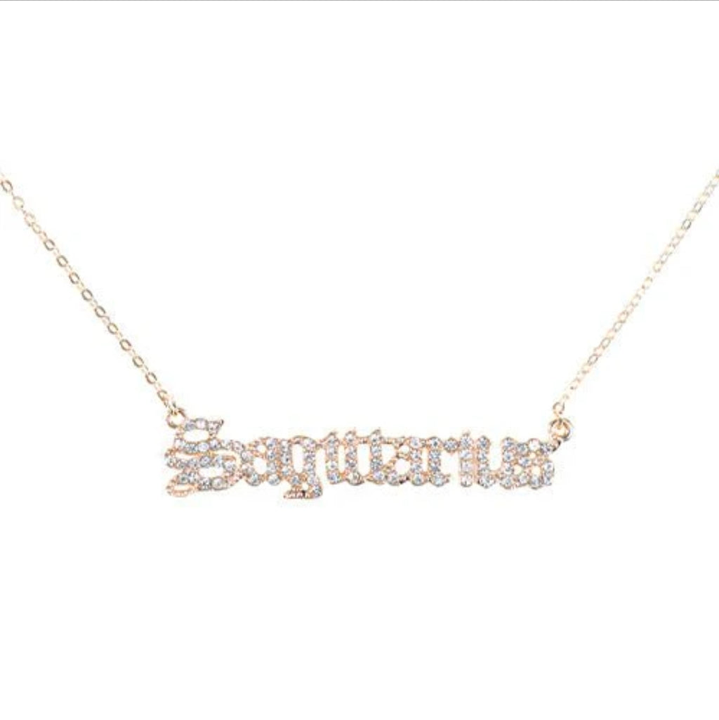 Zodiac sign necklace